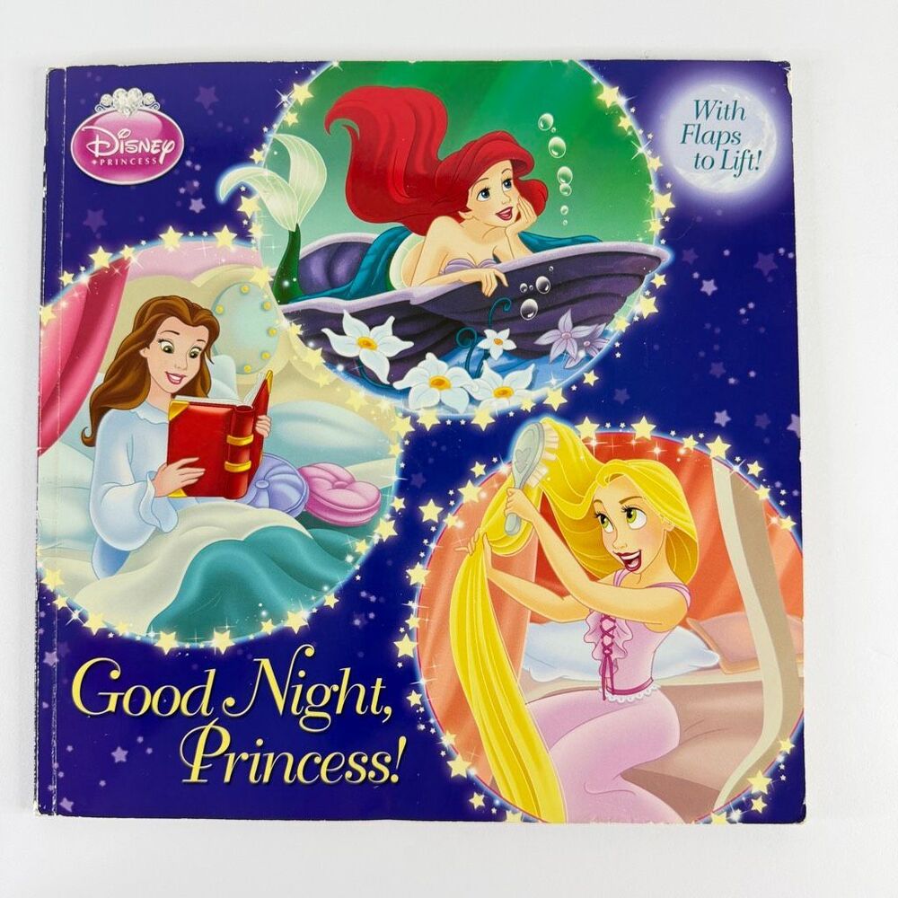 2/$6 Disney Princess Good Night, Princess! book-Lift the Flap (Paperback)